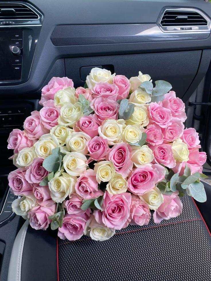 Professional floral arrangement in modern corporate setting